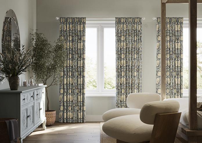 William Morris At Home Pimpernel, Indigo - Made to Measure Curtains - Image 3